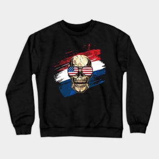 A badass shirt for anyone that loves America and skulls. Crewneck Sweatshirt